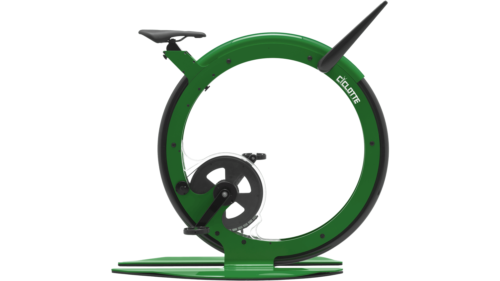 Bicicleta fitness premium fibra de carbon si otel Ciclotte verde