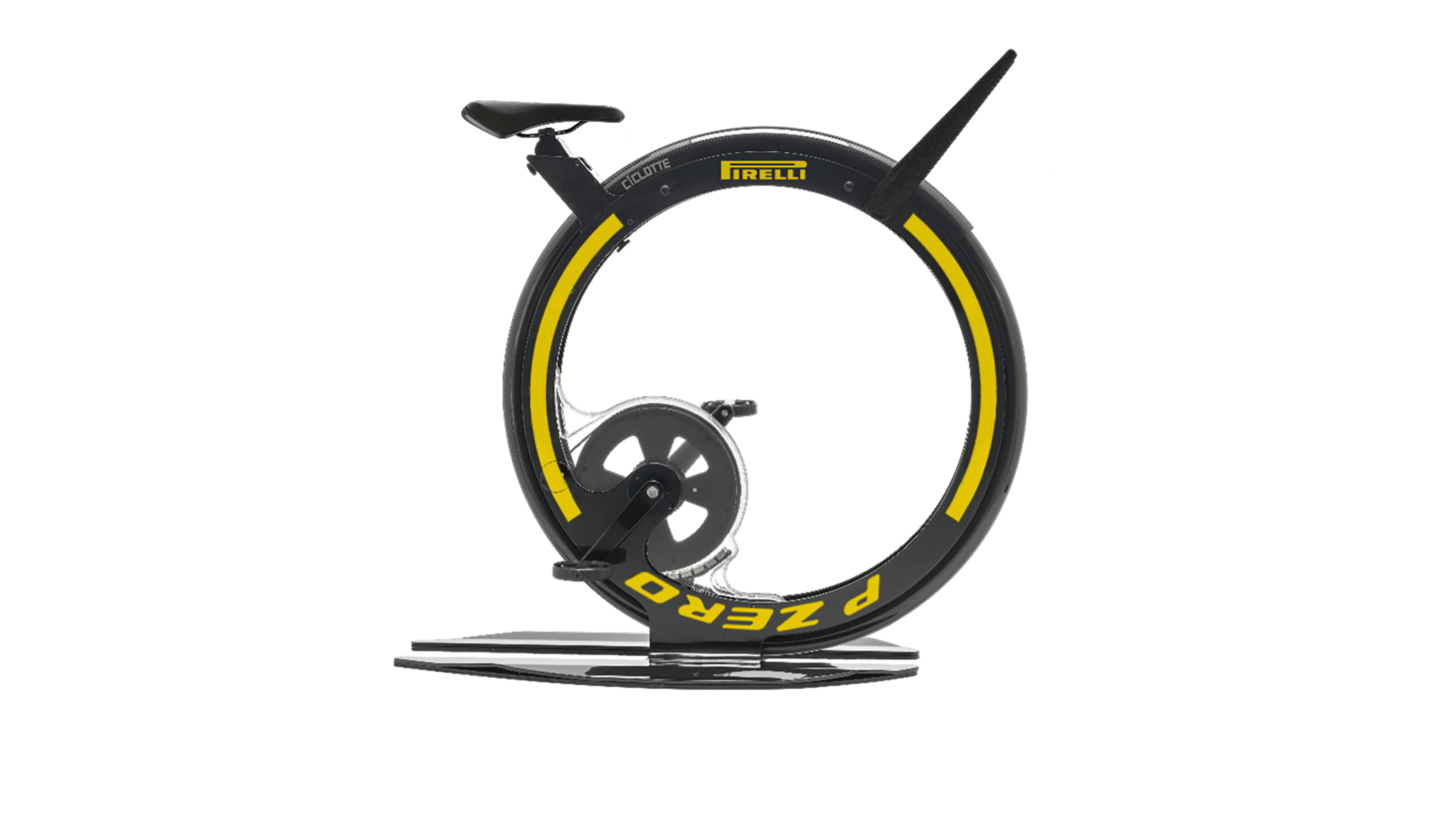 Bicicleta fitness premium fibra de carbon Ciclotte Pirelli galben