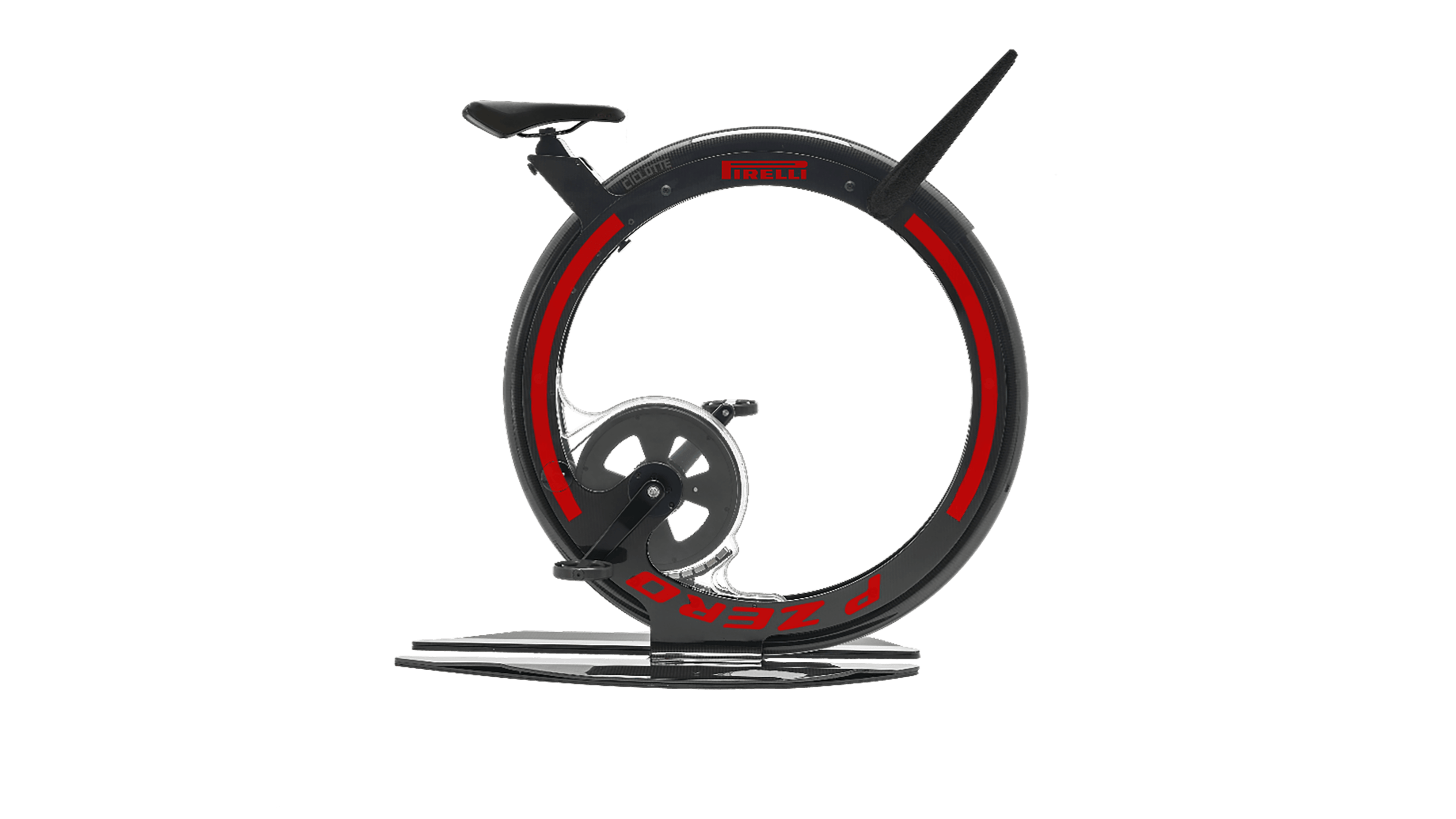Bicicleta fitness premium fibra de carbon Ciclotte Pirelli rosu